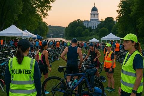 Preparations getting underway for Sunday’s Ironman 70.3 Maine triathlon in Augusta
