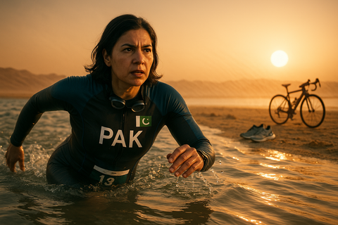 Meet 41-year-old Sana Arif, who learnt to swim only in 2021 and now represents Pakistan at the Asian Games