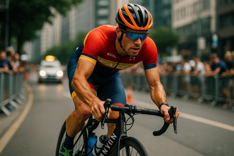 Metal pieces on Hamburg triathlon course cause havoc for cyclists
