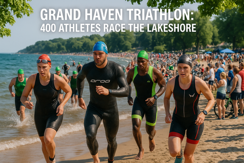 Grand Haven Triathlon draws more than 400 competitors to lakeshore