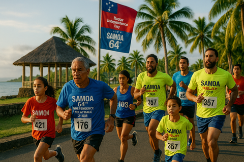 Independence relay attracts 12 teams for 21km run