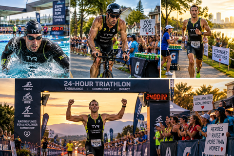 How a 24-Hour Triathlon World Record Turned Into an Unforgettable Community Event