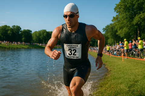 Triathlon closes roads in Cheatham County