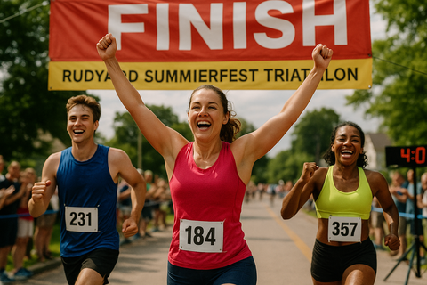 Rudyard and Sault runners take top spots in Rudyard Lions Summerfest Triathlon