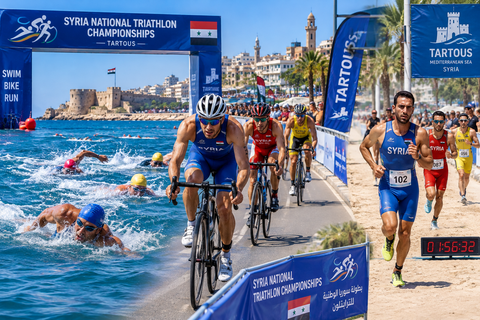 Tartous hosts Syria’s national triathlon and aquathlon championships
