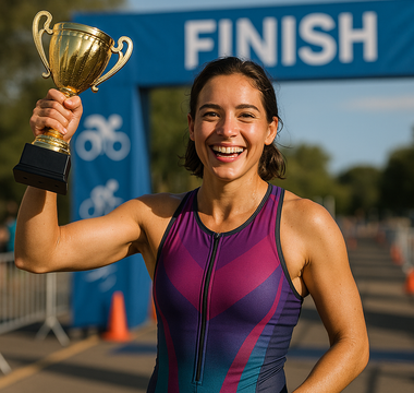 Kira Stanley talks about winning top overall at Saturday's Hummingbird Triathlon