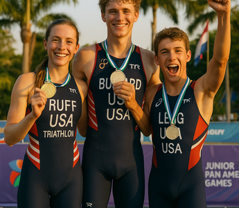 U.S. Triathletes Ruff, Legg, Bullard Win Medals at 2025 Junior Pan American Games in Paraguay