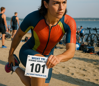 Island triathlon club hosts swim and run event in Gurnard