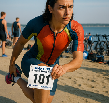 Island triathlon club hosts swim and run event in Gurnard