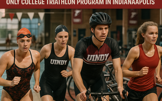 Swim, bike, run: UIndy triathletes lean on each other in 2nd season