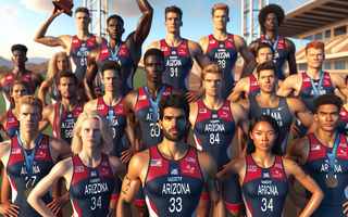 How Arizona celebrates its triathlon title with a banner unveiling