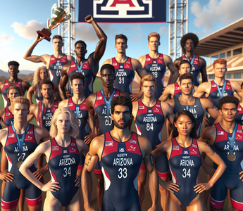 How Arizona celebrates its triathlon title with a banner unveiling