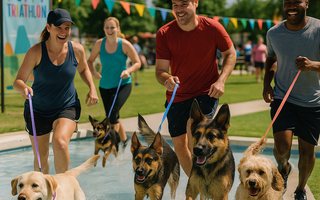 Mansfield's First-Ever Splash & Dash Puppy Triathlon Celebrates Community and Canine Companionship