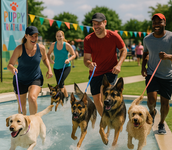 Mansfield's First-Ever Splash & Dash Puppy Triathlon Celebrates Community and Canine Companionship