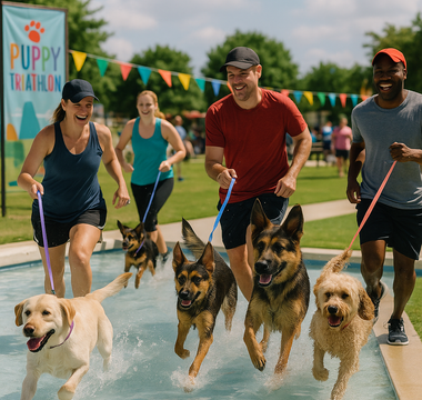 Mansfield's First-Ever Splash & Dash Puppy Triathlon Celebrates Community and Canine Companionship