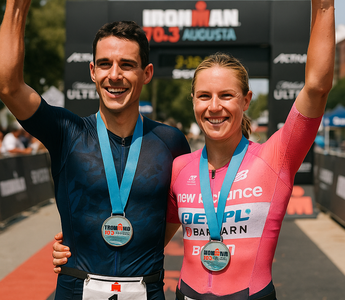 Jason West and Paula Findlay Claim Victory at Ironman 70.3 Augusta
