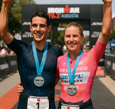 Jason West and Paula Findlay Claim Victory at Ironman 70.3 Augusta