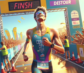 Road closures don't hamper competitors at 2025 Cereal City Triathlon