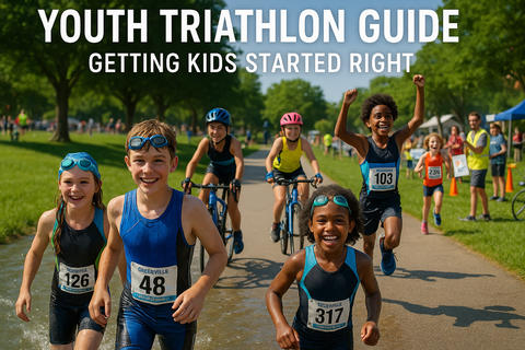 Dozens of kids take part in youth triathlon in Greenville