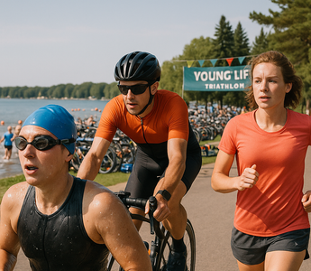 Swimming, biking, running (and paddling) in Detroit Lakes