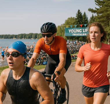 Swimming, biking, running (and paddling) in Detroit Lakes