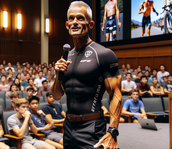 Triathlon GOAT Mark Allen just gave this AMAZING speech and college students loved it