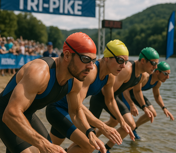 Tri-Pike Triathlon glides out of the starting blocks