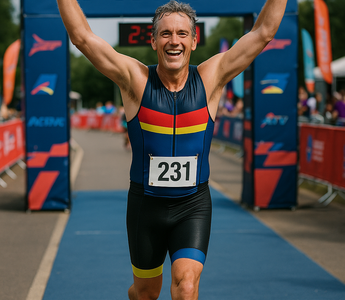 I did a triathlon - I never thought I'd say that!
