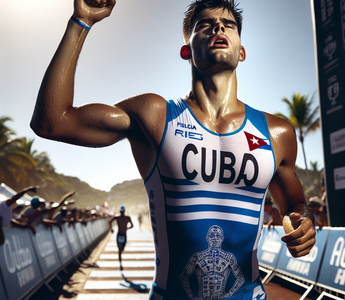 Cuban Alejandro Rodríguez makes history at the Triathlon World Cup in Mexico.