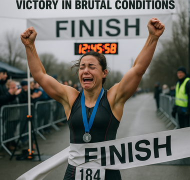 **How One Athlete Turned Tragedy Into Triumph: Racing Through Grief to Victory in Brutal Conditions**
