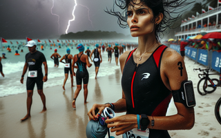 Panama City Beach's IRONMAN race was cut short by severe weather. Swim was canceled
