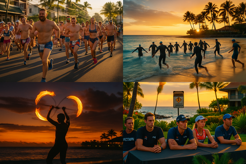 Kona week so far in photos: underpants run, practise swim, fire performance and more as the Ironman World Championships gets under way!