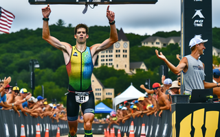 Pinho Climbs to the Top in Final Half Iron Triathlon