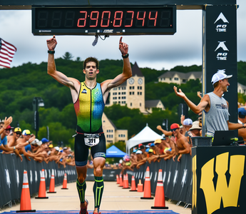 Pinho Climbs to the Top in Final Half Iron Triathlon