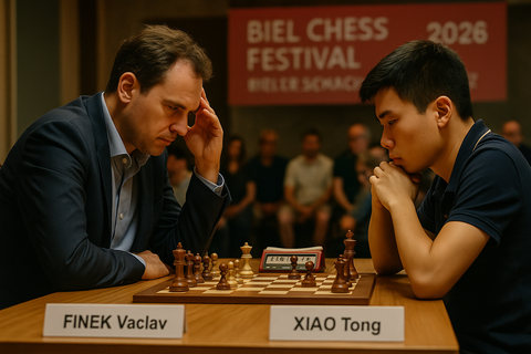 Finek Vaclav vs Xiao Tong - Biel Chess Festival 2026