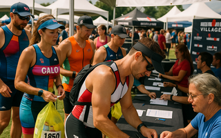 Ironman triathlon athletes are gearing up for this weekend at Ironman village check in