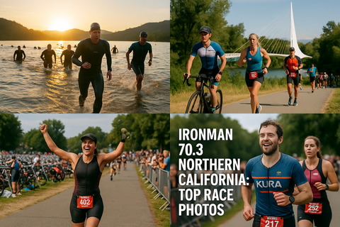 Top photos as triathletes complete IRONMAN 70.3 Northern California