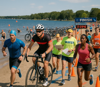 Athletes and volunteers keep Detroit Lakes' Young Life Triathlon thriving