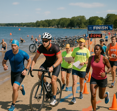 Athletes and volunteers keep Detroit Lakes' Young Life Triathlon thriving