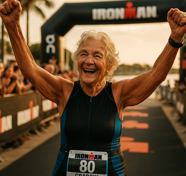 This 80-year-old breaks an Ironman triathlon record
