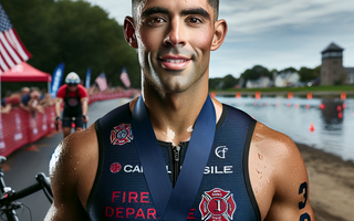 Carlisle firefighter congratulated after completing epic nationwide triathlon