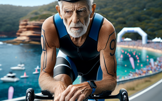 92-year-old IRONMAN triathlete completes 70.3-mile course in iconic Australian race
