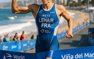 Jeanne Lehair Cruises to Victory at World Triathlon Cup Vina del Mar