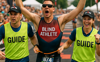Triathlon Community Jumps In to Help Blind Athlete Finish IRONMAN Canada-Ottawa