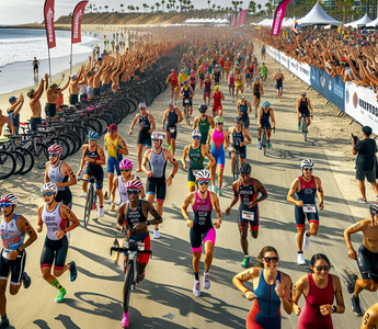 Thousands flock to Orange County for world’s longest running triathlon