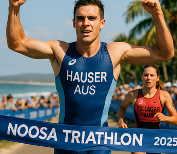 Noosa Triathlon: Matt Hauser keeps winning, Jessica Fullagar defeats Olympic Champion