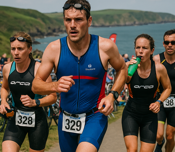 More than 350 athletes tackle Pembrokeshire triathlon