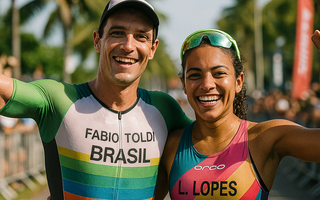 Fernando Toldi and Vittoria Lopes Triumph at Ironman 70.3 Aracaju-Sergipe
