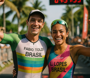 Fernando Toldi and Vittoria Lopes Triumph at Ironman 70.3 Aracaju-Sergipe