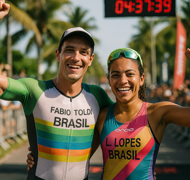 Fernando Toldi and Vittoria Lopes Triumph at Ironman 70.3 Aracaju-Sergipe